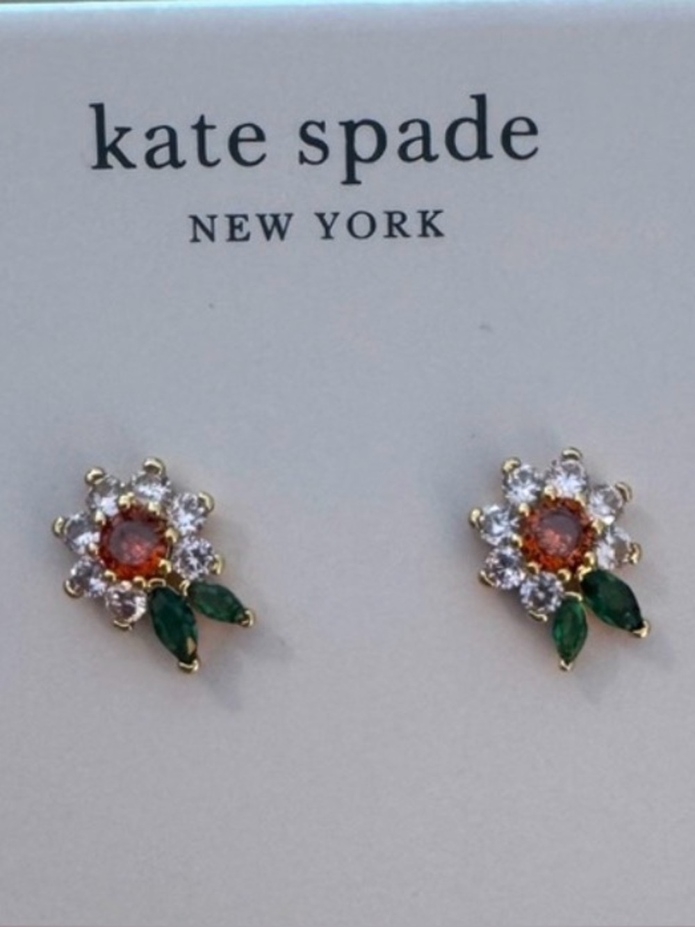 New kate spade NY Floral Cluster Stud Earrings